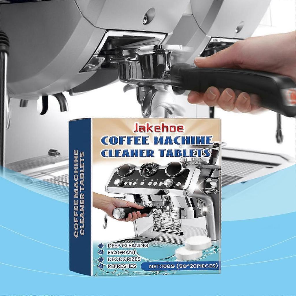 Jakehoe coffee machine descaling and cleaning sheet, dirt and oil stains clean, keeping kitchen equipment hygienic, effervescent tablets