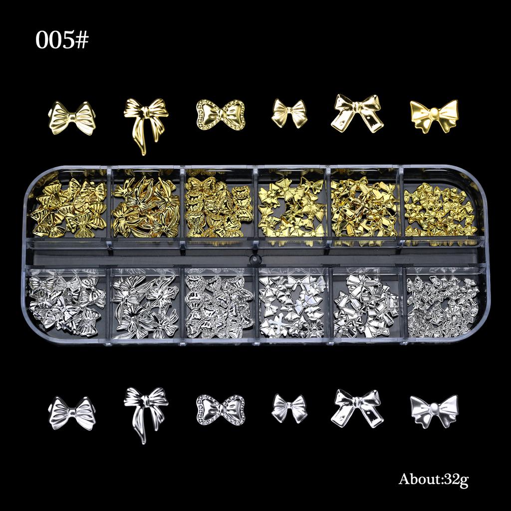 Boxed Half Round Flatback Nail Rhinestones Multi Size Gold Silver Pearls Caviar Nail Art Decorations Gold Beads Ocean Accessorie