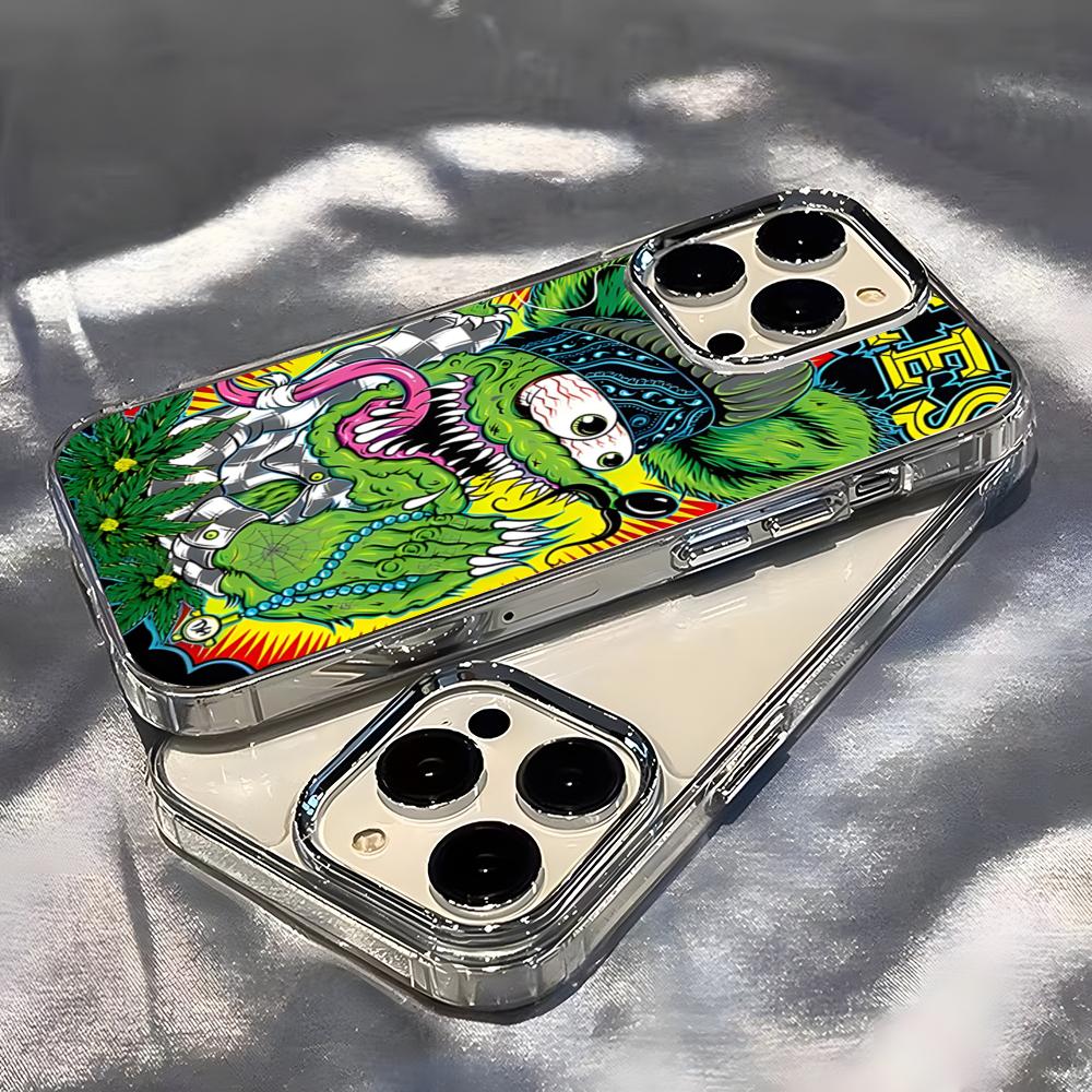 Rat Fink Phone Case For IPhone 17 Pro Max 16 15 14 Pro Max IPhone 13 Pro Max 11 Plus Transparent Cover