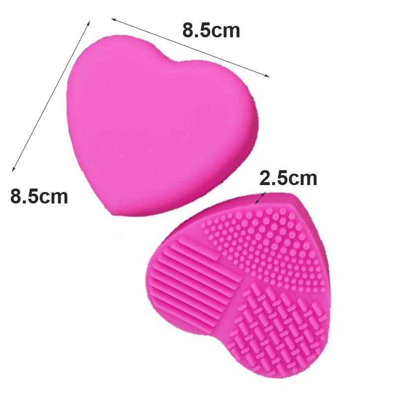 Brush Wash The Brush Silicone Heart Shape Makeup Brush Cleaner Cosmetic Cleaning