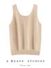 Women's Reversible 100% Cashmere Sleeveless Knit Pullover Vest