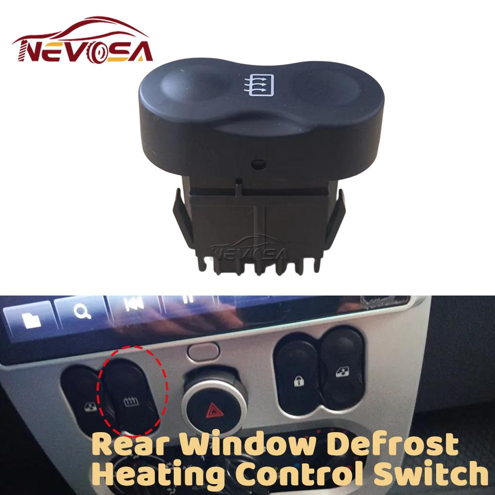 

Для Renault Dacia Logan Sandero 2005-2014 1 Кнопка перемикача керування обігрівом заднього скла 6001546145 6001546145