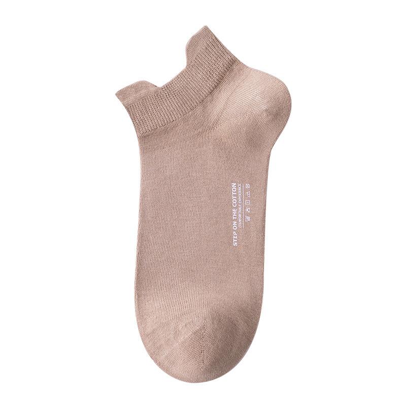 Women's Thin All-cotton Short Socks, Girls' Summer Heels Won't Fall Off, Anti-odor Pure Cotton Boat Socks, Women's Summer