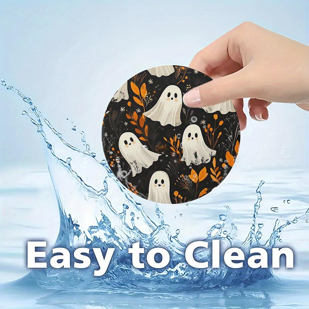 2PCS Ghost Car Personalized Water Cup Cushion Stand Anti Slip Cushion Bottle Stand Cup Stand Car Interior Anti Slip Cup Stand