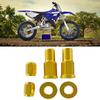 New Gold Color Motorcycle Tire Valve Cap Set-Lock Nuts Kit With Bolts And Washers Included