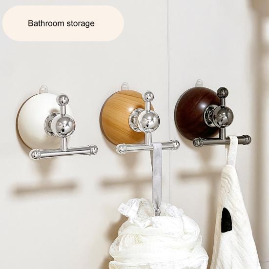 Yousheng Suction Cup Hook Reinforced Suction Cup Base Easy Installation Removable Suction Hanger Heavy-Duty Support Hook