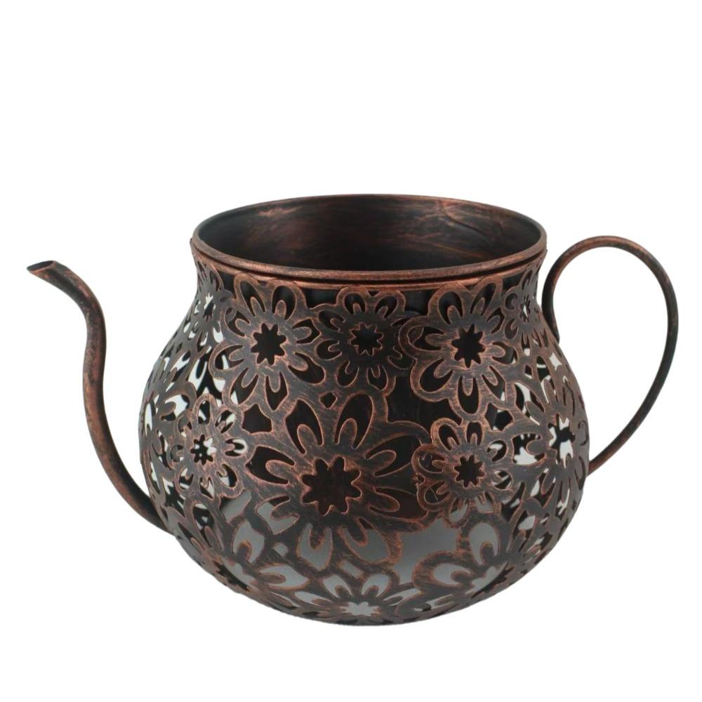 Floral Cutout Flower Pot Retro Decorative Flowerpot Ornaments Vintage Flowerpot Garden