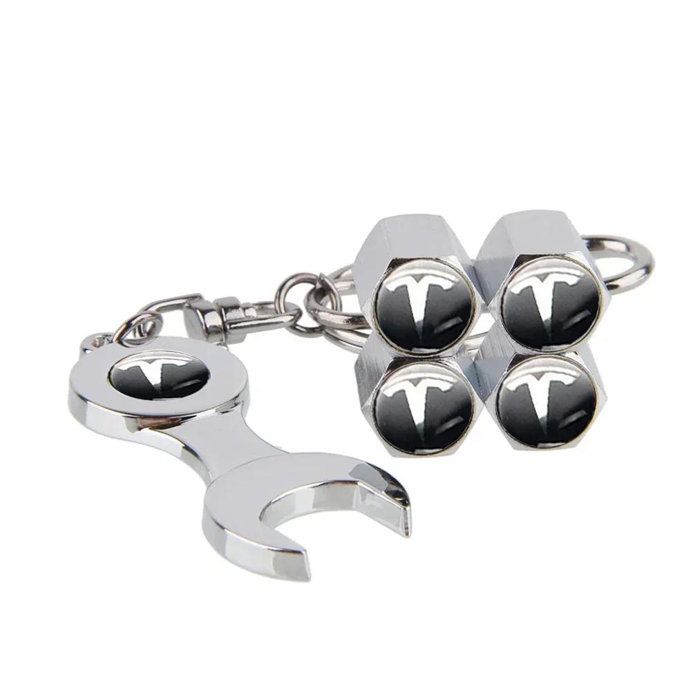 Car Sticker 2025 New Tesla 4pcs Wheel Air Anti Dust Stem Cover for Tesla Model 3 Y S X Roadster MODELY MODEL3 P75D P85D P90D P10