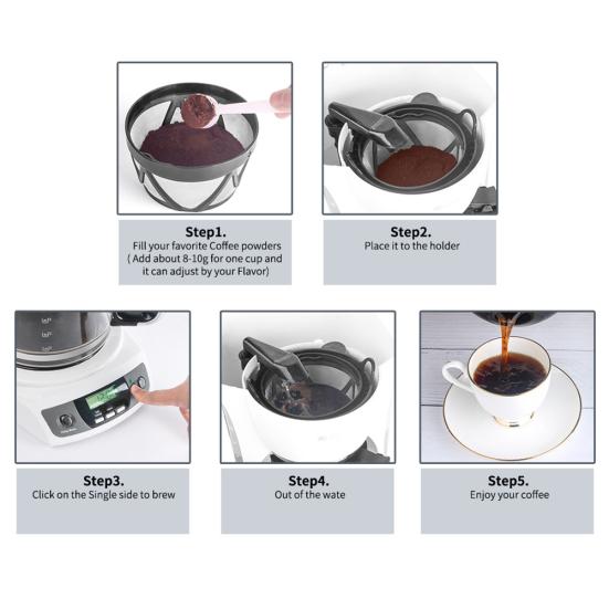 Reusable Refillable Coffee Filter Basket for Mr Coffee CGX20/Morphy Richards 162 Sale Goods