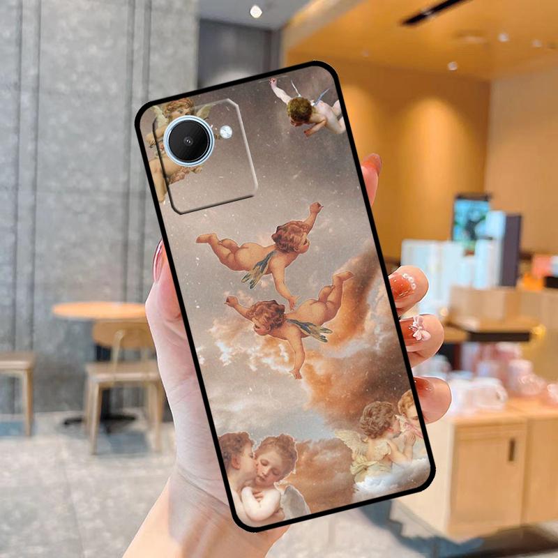 Cartoon Angel Baby Printing Case For Realme C55 C33 C31 C35 C30 C11 C15 C25s C21Y GT Neo 5 3T 2T 8 9 10 11 Pro Plus