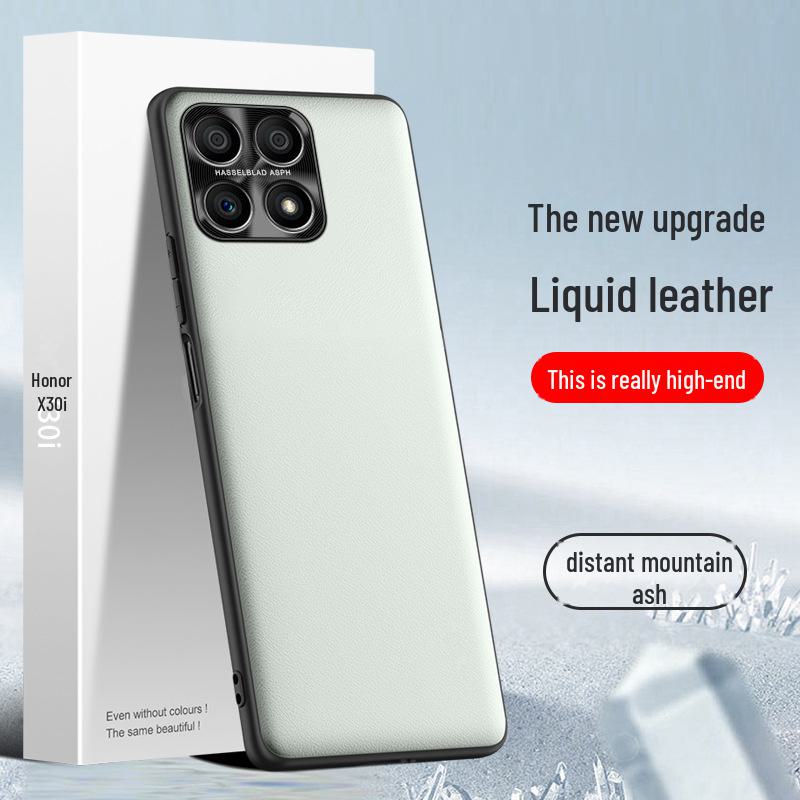 Honor X30i Mobile Phone Liquid Leather Case, Durable and Protective Against Falls and Stains. One-piece Design, Ready To Ship.