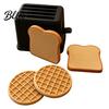 Toaster Desk Decoration Stress Relief Catapult Toy with Bread & Waffle Toy Accessories 3D Printed Food Ejector Toaster Decompression Gadget