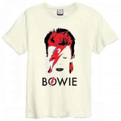 Amplified Unisex Adult Aladdin Sane David Bowie Vintage T-Shirt