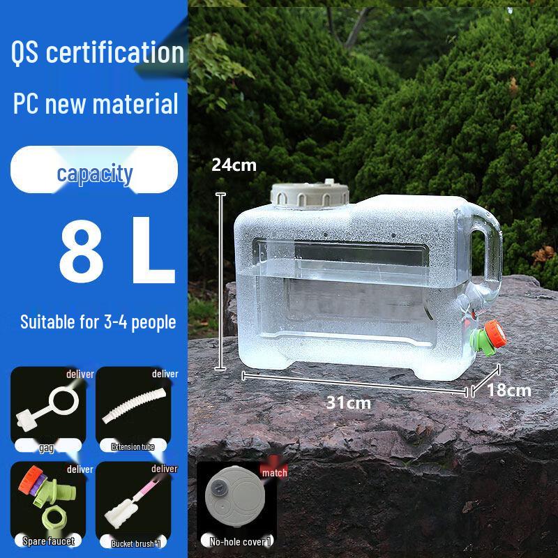 ZISIZ Outdoor Water Bucket with Faucet
