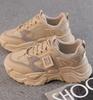 Soft-soled dad shoes autumn new velvet warm sneakers high-top thick-soled