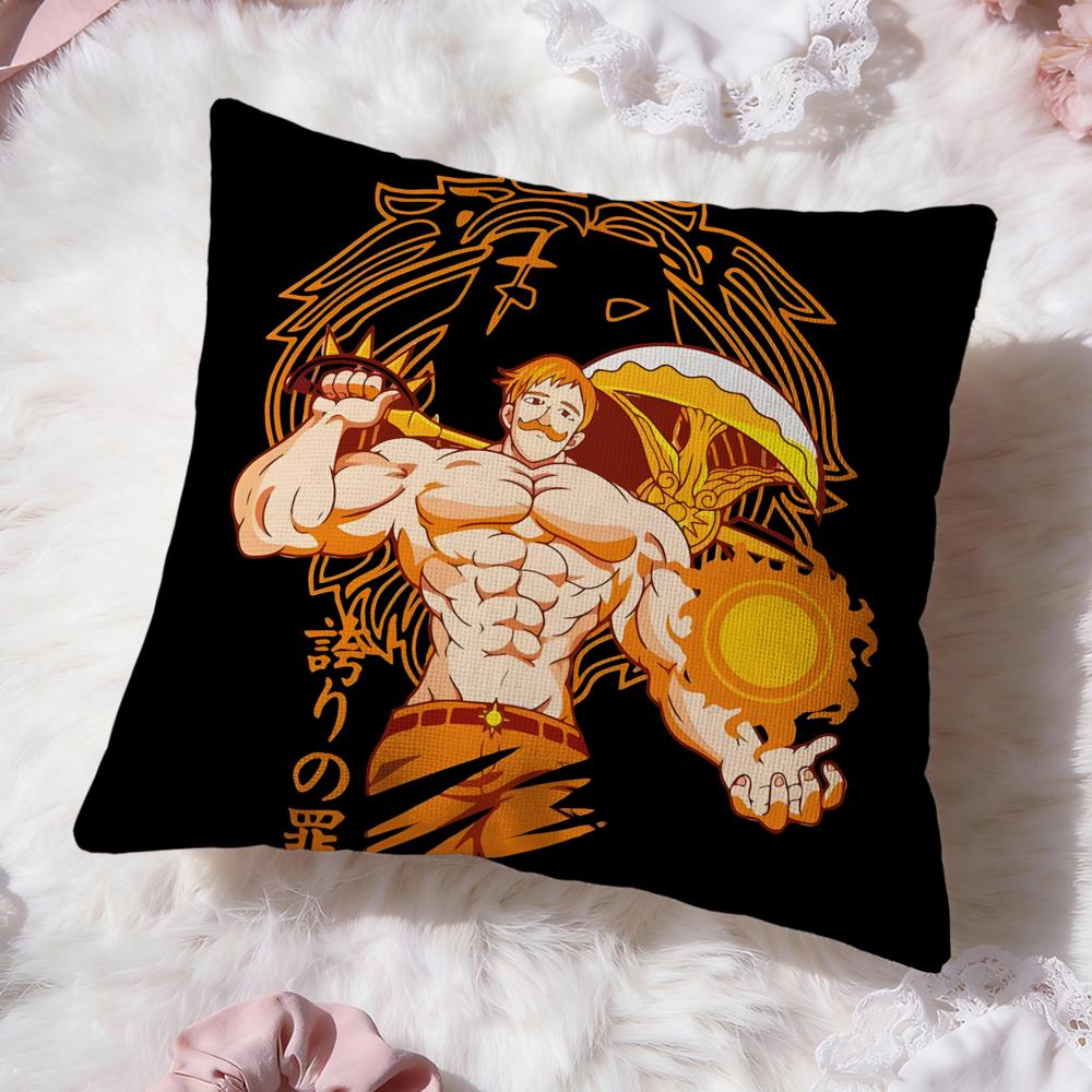 The Seven Deadly Sins Cushion Cover Premium Comfort Reversible Pillow Cove -Two in One Design for Any Room & Car Interior