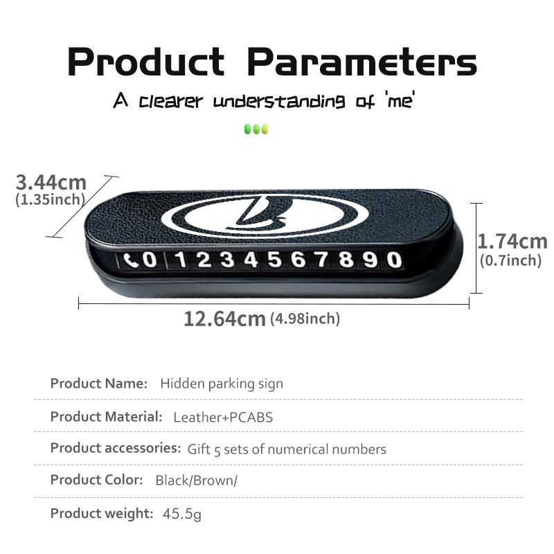 Temporary Car Parking Phone Number Card Parking Tool Decorative Accessories For Lada Largus Priora Vesta Niva Samara Kalina Xray WW17