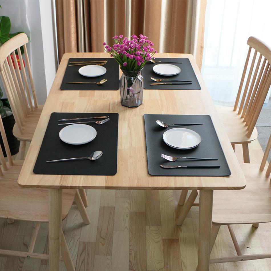 Set di 4 Tovagliette Resistenti Impermeabili Vinile Intrecciato Facili da Pulire Resistenti al Calore PVC Per Tavola Cucina Decorazioni Matrimonio