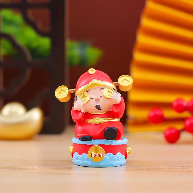 Festive Cat New Year Ornament - Creative Living Room Decoration & Entrance Craft Gift