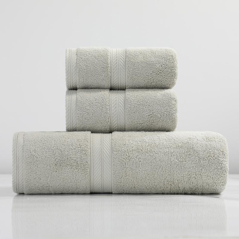 100% A-Grade Antibacterial Cotton Bath Towel - Thick, Soft, Absorbent, Quick-Drying, Adult Size Washcloth