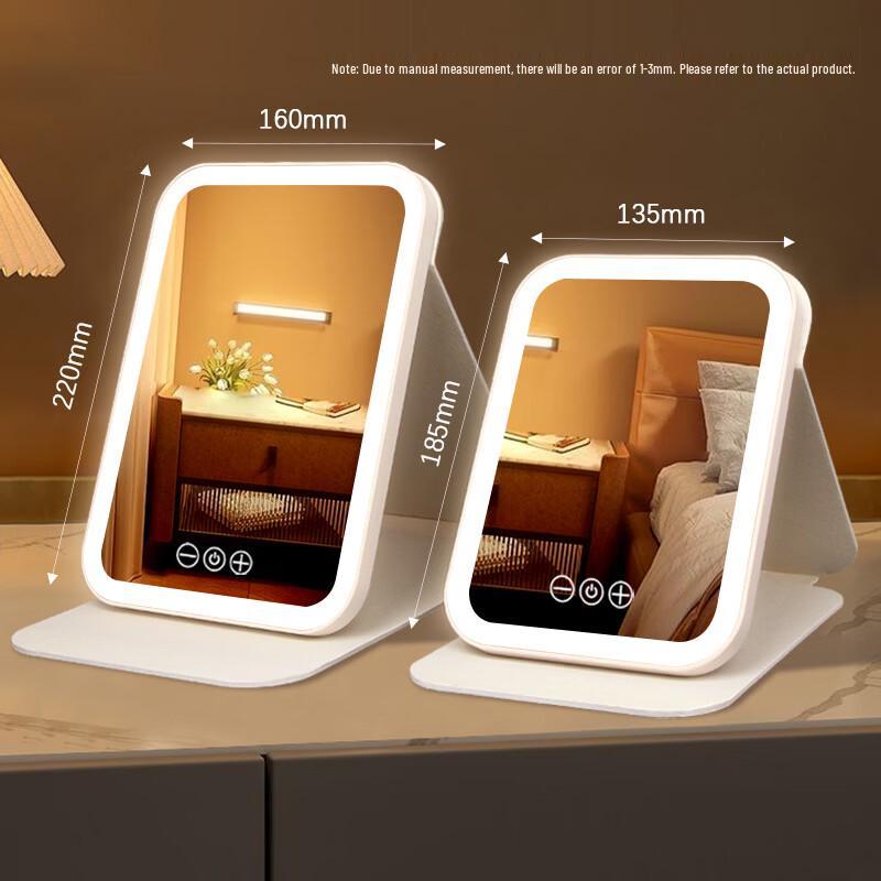 Oeny LED faltbarer tragbarer Kosmetikspiegel