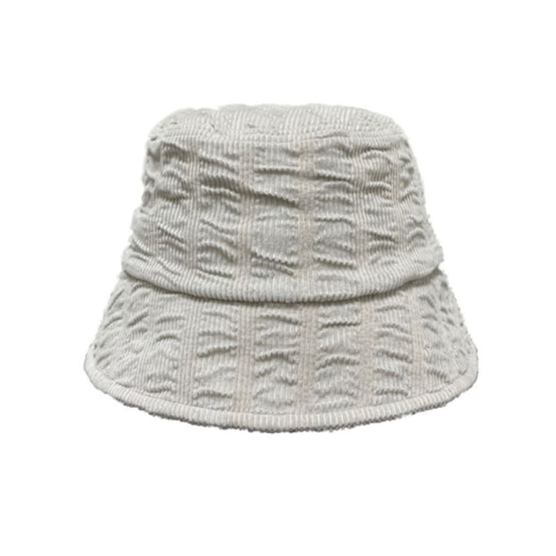 MAD FACTORY Wave Bucket Hat - Ivory