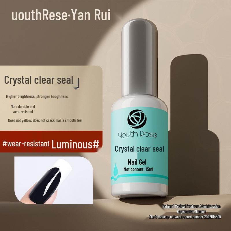 Yanrui Gel Nail Polish Set: Base Coat, Top Coat, Matte & Reinforcement Bonder.