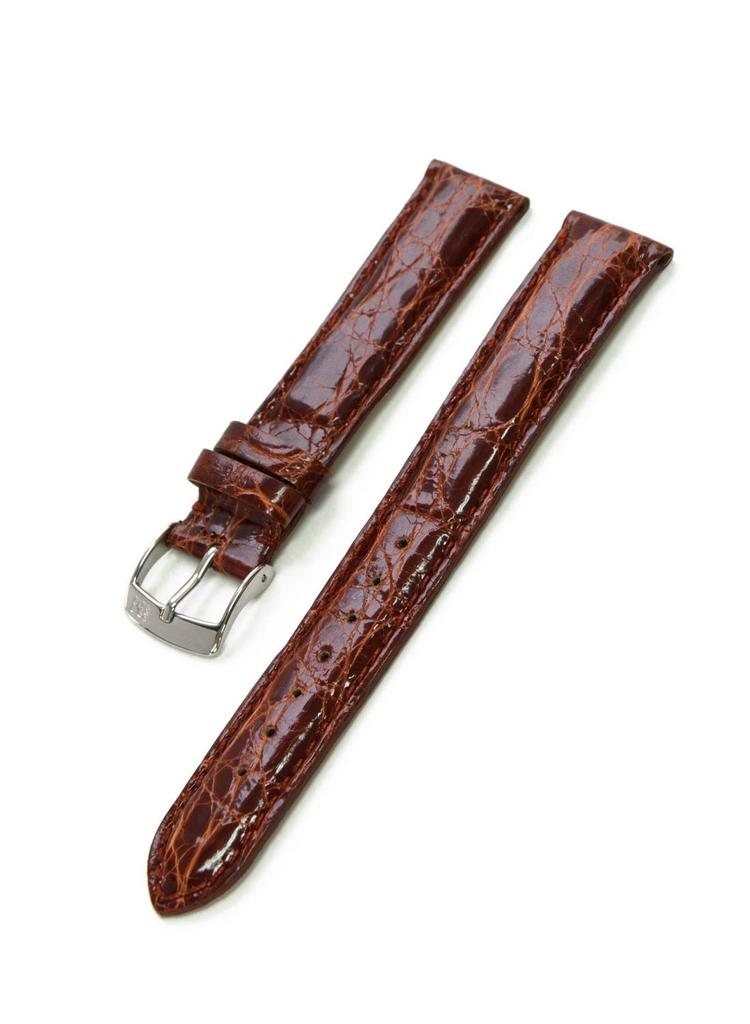 Morellato Caiman Crocodile Watch Strap AMADEUS 17mm Gold Brown Replacement Tool Included Imported U0518052041017M [Regular Product]