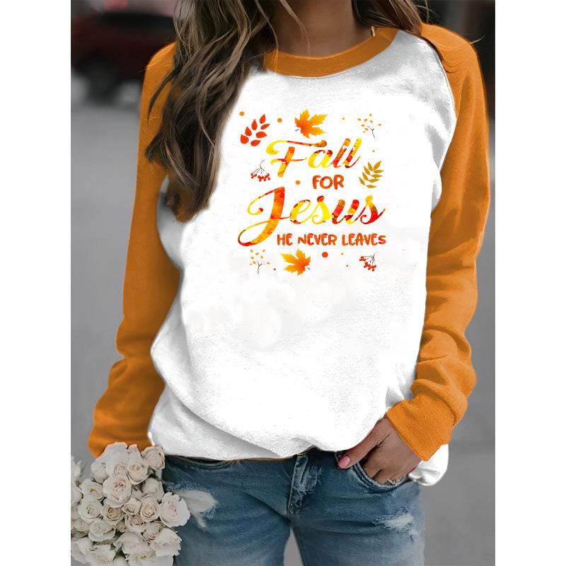 Cute cat, dog, animal Jesus 3D printed sports shirt for women's autumn shoulder long sleeved pullover Harajuku top for women's clothing
