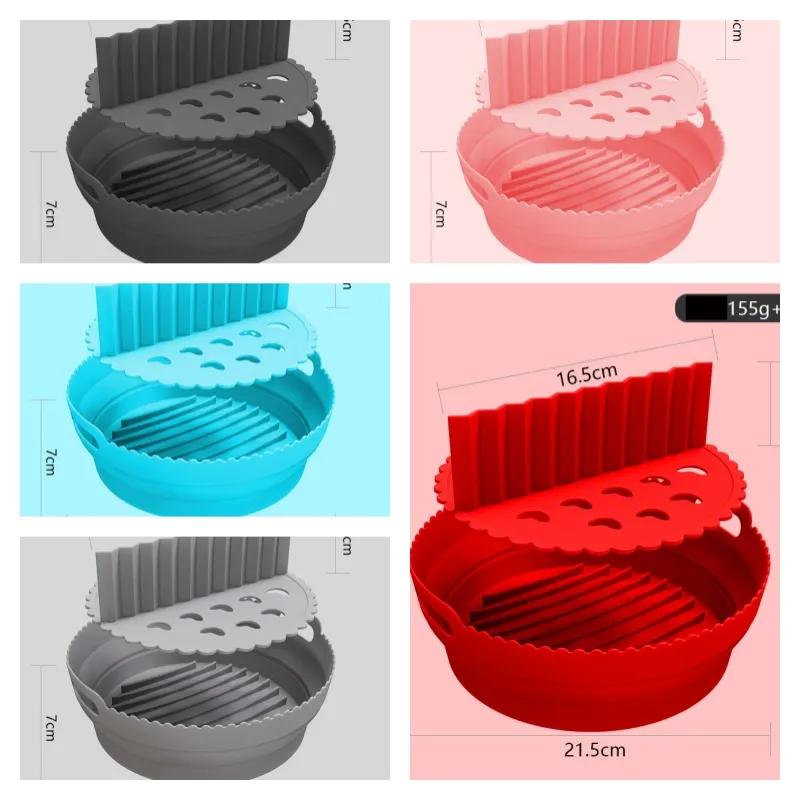 Tavă de copt din silicon pentru friteuză cu aer o varietate de suporturi din silicon dreptunghiulare rotunde pliabile wholesale din fabrică. YLE566