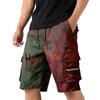 Men's Multi Pocket Drawstring Cargo Shorts Casual Outdoor Workwear Shorts with Zipper Pockets and Elastic Waistband for Everyday Use