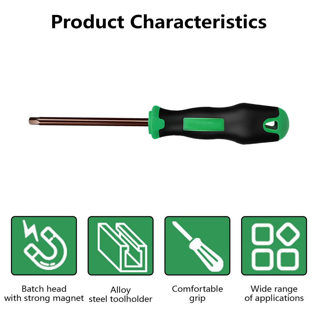 Magnetic Bit Driver Nut Driver with Nonslip Handle and Strong Magnet Tip Screwdriver Handle for Holding Bits Screws