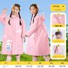 Children's Raincoat for Boys and Girls, First Grade Kindergarten Primary School Students, Special Heavy Rain Protection with Backpack Space