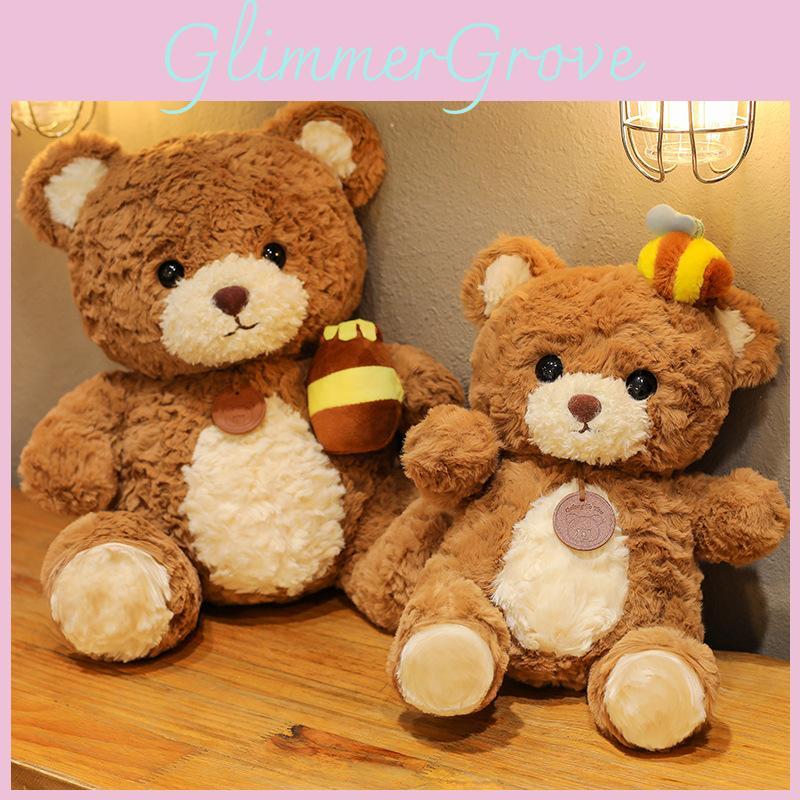 Pot Honey Bee Teddy Bear Plush Toy Cartoon Stuffed Doll Kids Gifts Birthday