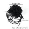 Vintage Big Flower Choker Necklace for Women Gifts Elegant Lace-up Rope Chain Necklace Fashion Jewelry Accessories