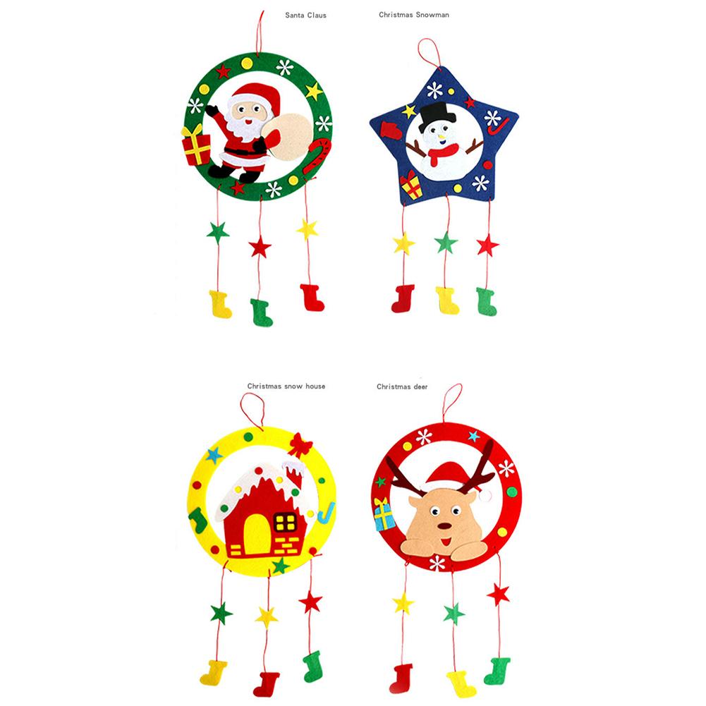 Christmas Non-woven Pendant Garland Hanging Ornament Home Xmas Tree Party Decoration