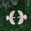 2Pcs White Dove Christmas Ornaments Peaceful Acrylic Bird Decorations for Tree, Home & Holiday Gifts