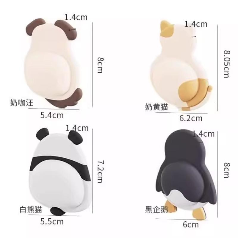 Randomly color one For Home Use Door Handle Anti-Collision Pad Door Rear Bumper Strip Silent Refrigerator Door Pad Door Stopper