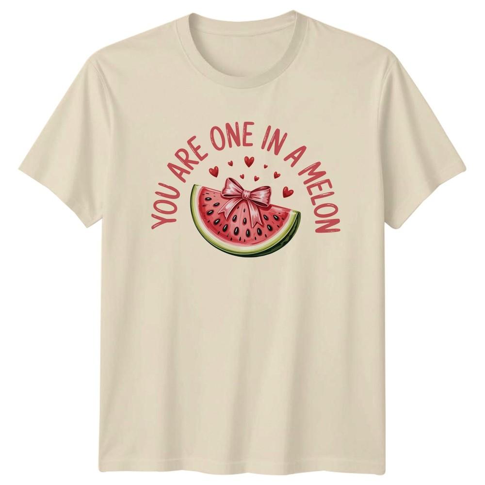 You Are One In A Unisexs TShirt Watermelon Pun Food Day Gift For Her