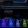 Neon Car LED Interior Ambient Lights 13.12FT Colorful Fiber Optic RGB Strip USB Remote Control Auto Atmosphere Decorative Lamp
