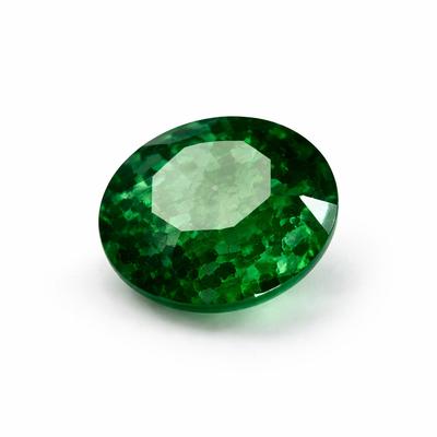 Natural Green Emerald Loose Gemstone 6.32 Ct Round Cut Colombian for Jewelry Making and Crafts
