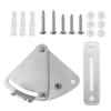 Stainless Steel Sliding Barn Door Latch Lock Set Hardware Accessory for Bathroom Bedroom