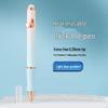 Blue Erasable Fountain Pen for Students with Refillable Heat-Erase Ink and Eraser, Ideal for Writing Practice