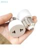 White E27 Plug Bulb Holder Light Fixture Bulb Base Adapter Lamp Socket Us Eu