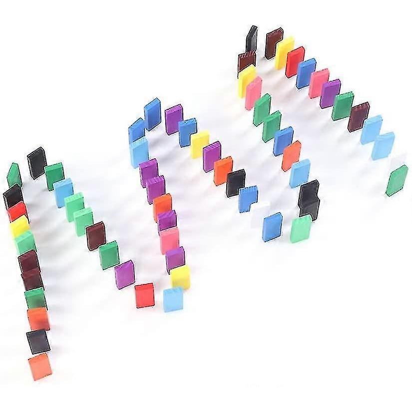 120 ks Dřevěná sada kostek Domino Závodní hra Domino