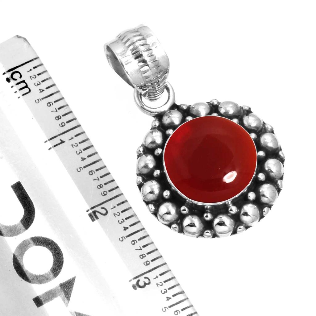 925 Sterling Silver Pendant Women Gemstone Handmade Jewelry Birthday Gift Amber Amethyst Black Onyx Carnelian Garnet Quartz Green Onyx Gold Stone