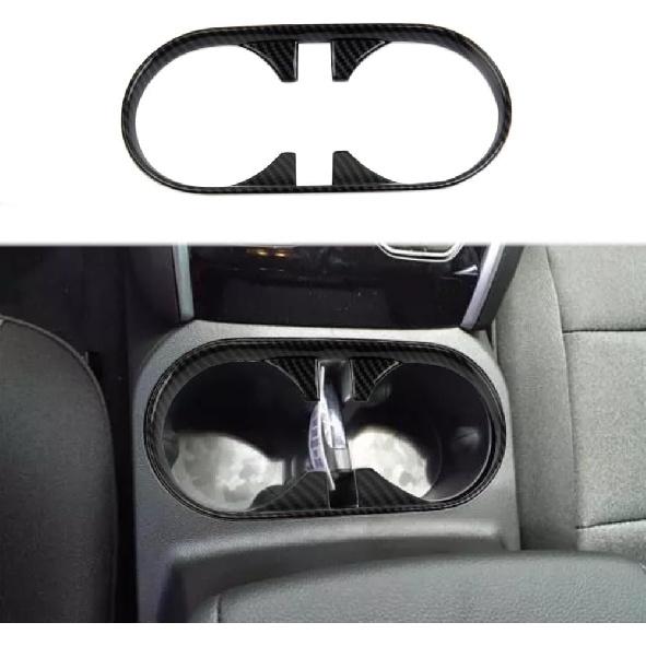 Korlot Carbon Fiber Center Console Cup Holder Trim Cover Accessories for 2023-2026 Chevrolet Colorado/GMC Canyon