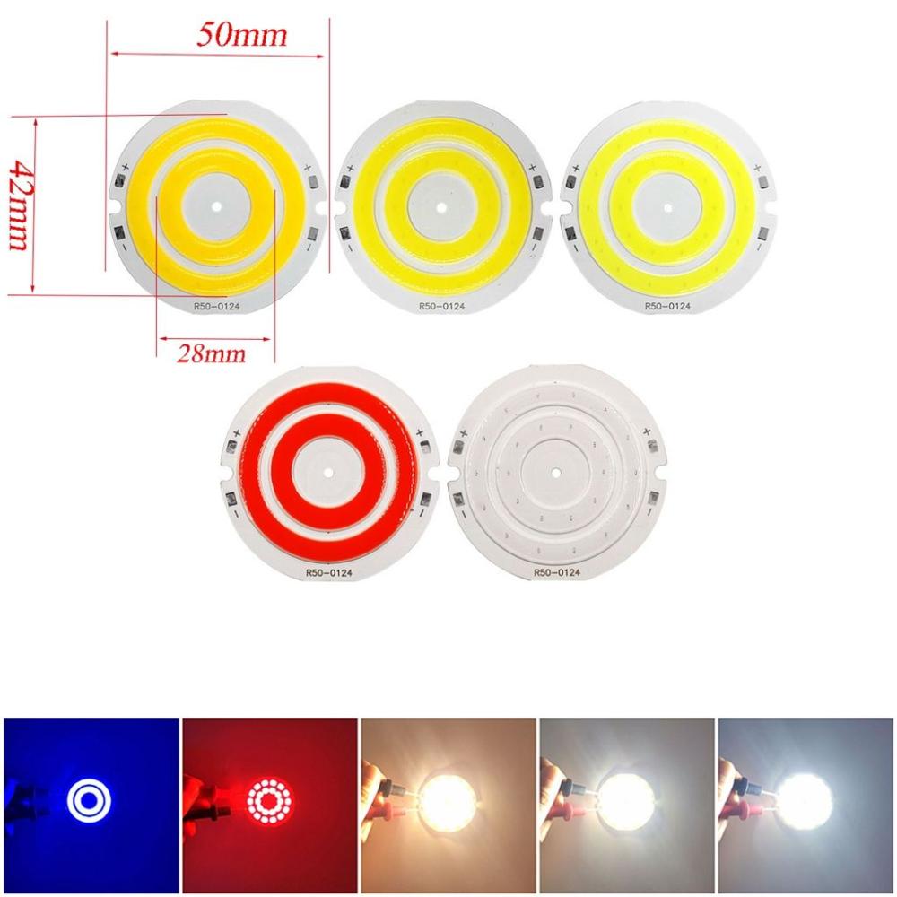 Lamp Circular LED Warm/Cold/Red/Blue Light COB Lighting Light Plate Lighting Components COB Chip