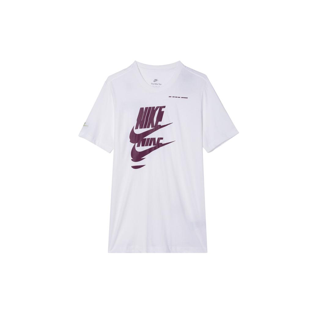 Nike T Shirts Men's White Crew Neck Moderate DM6378-100