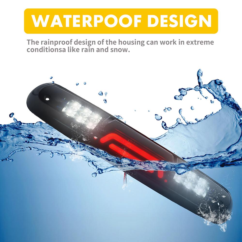 LED Third 3rd Brake Light High Mount Rear Cargo Stop Lamp for Chevy Silverado GMC Sierra 1500 2500 3500 HD Classic 2007-2013